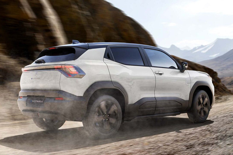 Mẫu xe trưng bày tại triển lãm ôtô Ấn Độ gần đây được trang bị một mô-tơ điện đặt ở cầu trước, cho hai mức công suất là 143 mã lực và 173 mã lực, cùng với mô-men xoắn 192,5 Nm. Tuy nhiên, chiếc e Vitara xuất hiện trong video có khả năng là phiên bản động cơ kép AWD. Theo Cartoq, Ấn Độ chỉ phân phối bản động cơ đơn, còn bản AWD sẽ hướng đến thị trường quốc tế.