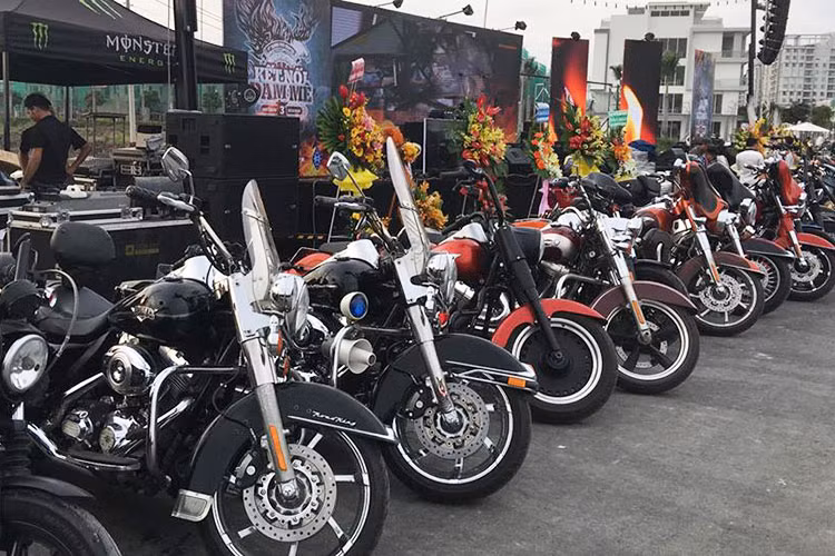 Trước buổi lễ, không khí lễ hội tiếp tục được "hâm nóng" với những màn trình diễn xe môtô PKL, stunt, show xe khủng... Có khoảng 1000 biker tham dự sinh nhật, bao gồm các chủ xe Harley-Davidson cùng gia đình và những khách mời đến từ các Clb môtô trên cả nước.