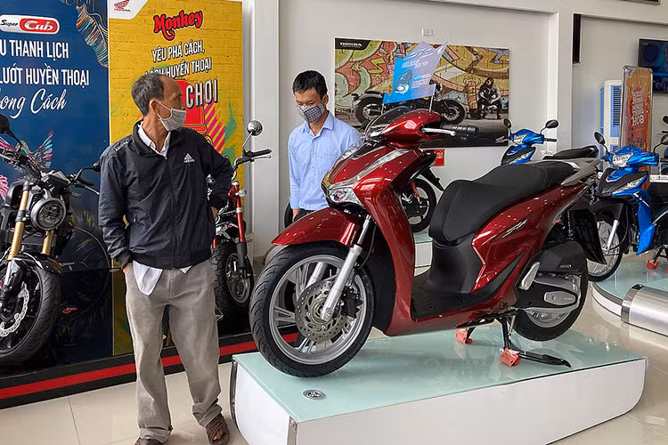 Honda Viet Nam ban ra gan 2 trieu xe may trong nam 2021