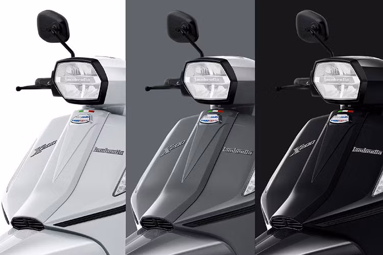Vẫn như các dòng xe khác, X200 GP được Lambretta chăm chút khi khắc logo hãng trên tất cả các chi tiết dù là nhỏ nhất từ tay nắm, nắp bình xăng,... và lối phối màu đen trắng, xám trắng làm tăng thêm sự ấn tượng cho sản phẩm.