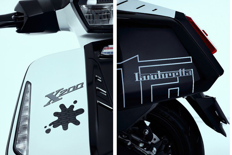 Về cơ bản, ADN thiết kế của xe không khác biệt với Lambretta X200 tiêu chuẩn với đèn pha lục giác. Cùng với đèn chiếu hậu và đèn xi nhan thì toàn bộ hệ thống chiếu sáng trên xe đều sử dụng công nghệ LED hiện đại.