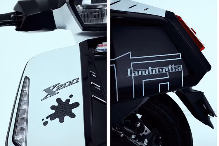 Về cơ bản, ADN thiết kế của xe không khác biệt với Lambretta X200 tiêu chuẩn với đèn pha lục giác. Cùng với đèn chiếu hậu và đèn xi nhan thì toàn bộ hệ thống chiếu sáng trên xe đều sử dụng công nghệ LED hiện đại.