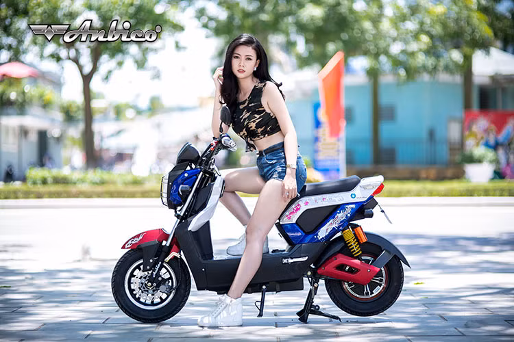 Mẫu xe điện thời trang Anbico Zoomer 2016 (còn được gọi với cái tên AP1508) vừa được hãng xe điện tại Việt Nam bổ sung bộ cánh mới "cực cool" dành riêng cho mùa hè năm 2016 với mức giá không đổi.