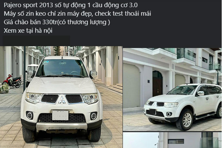 Theo thông tin được người bán đưa ra, chiếc xe Mitsubishi Pajero Sport đã qua sử dụng này thuộc phiên bản 3.0 số tự động 1 cầu, ngoại thất màu trắng, nội thất phối hai tông màu đen. Xe đăng ký biển TP.HCM, chỉ số ODO 160.000 km.