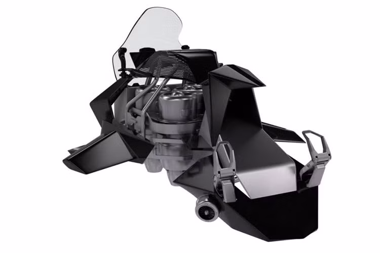 Như đã nói ở trên, Jetpack Aviation Speeder được trang bị 4 động cơ turbine, toàn bộ động cơ turbine được trang bị trên xe sản sinh lực đẩy tối đa 320 kg. Nhiên liệu sử dụng cho xe không phải xăng mà là dầu hỏa hoặc dầu diesel.