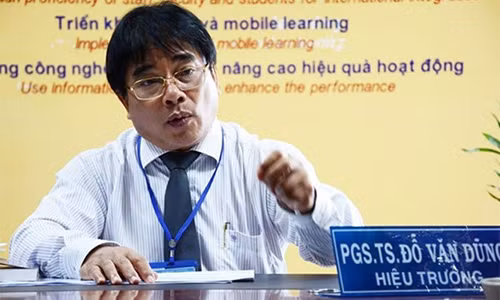 PGS.TS Đỗ Văn Dũng, hiệu trưởng ĐH Sư phạm Kỹ thuật TP.HCM. Ảnh: Phước Tuần.