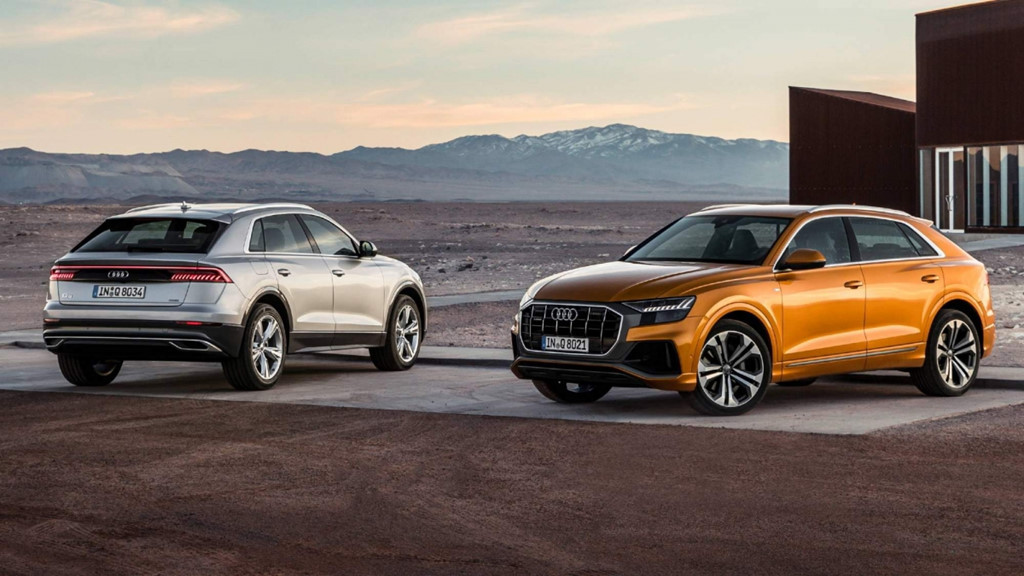 Hãng xe sang Đức vừa công bố giá bán chính thức của chiếc SUV chủ lực Audi Q8 2019. Phiên bản Q8 50 TDI trang bị động cơ V6 tăng áp dung tích 3.0L kết hợp công nghệ mild hybrid (MHEV), pin lithium-ion cùng công nghệ hybrid song song BAS vào hệ thống điện 48 Volt.