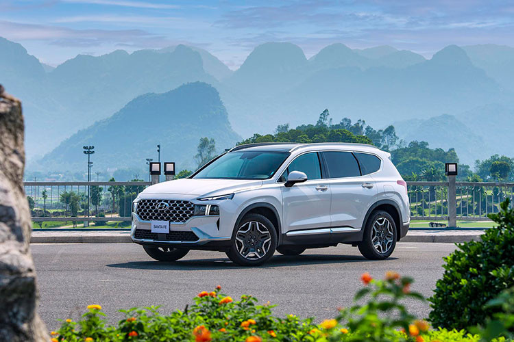 Tại Việt Nam, Hyundai SantaFe Hybrid được Hyundai Thành Công sản xuất lắp ráp và phân phối với 6 màu tùy chọn: Đen, Trắng, Đỏ đô, Bạc, Vàng cát và Xanh nước biển. Xe được bảo hành 5 năm hoặc 100.000 km tuỳ theo điều kiện nào đến trước. Giá xe Hyundai SantaFe Hybrid 2023 khuyến nghị 1,45 tỷ đồng (đã bao gồm VAT).