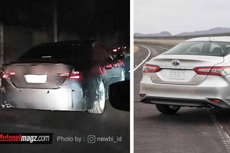 Theo hình ảnh được chụp lại trên đường chạy thử nghiệm tại Indonesia, Toyota Camry 2018 sở hữu diện mạo giống với bản toàn cầu được ra mắt tại các quốc gia khác từ trước. Về tổng quan, mẫu sedan hạng D này có kích thước dài x rộng x cao (mm) là 4.885x1.840x1.455 mm. Xe được trang bị bộ khung gầm GA-K dựa trên nền tảng TNGA.