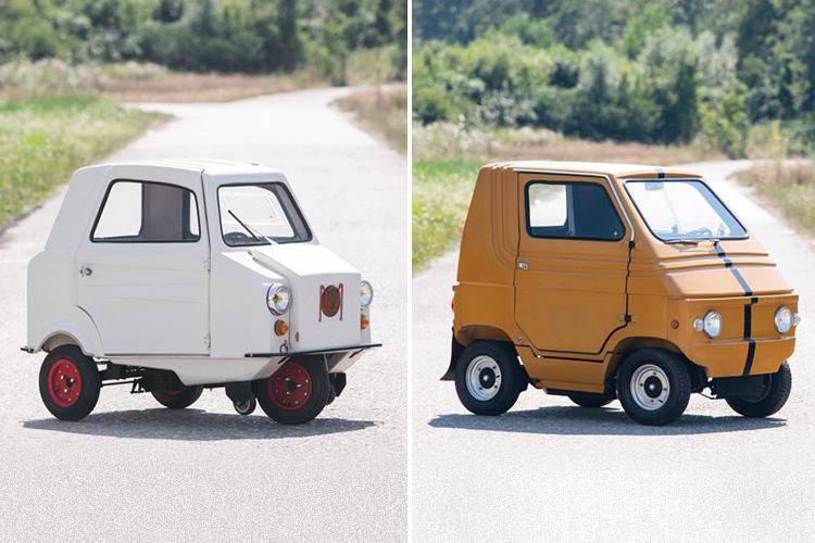 Một trong hai chiếc xe tí hon đó là Zele 1000 được chế tạo bởi Zagato, công ty thiết kế gốc Ý nổi tiếng thế giới từng làm việc cho những mẫu xe của Aston Martin và Maserati. Mẫu xe ra đời năm 1974 này được trang bị một cụm pin 12 V có thể sạc bằng cách cắm trực tiếp vào nguồn điện thông qua một bộ biến áp.