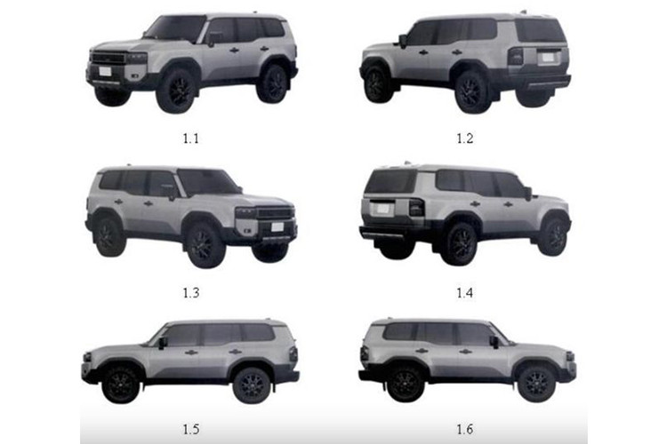Mới đây, Toyota đã đăng ký bảo hộ độc quyền đối với kiểu dáng và một số bộ phận chi tiết của mẫu xe Toyota Land Cruser Prado 2024 tại Việt Nam. Thông tin này được đăng tải trong Công báo sở hữu công nghiệp tháng 4/ 2024.