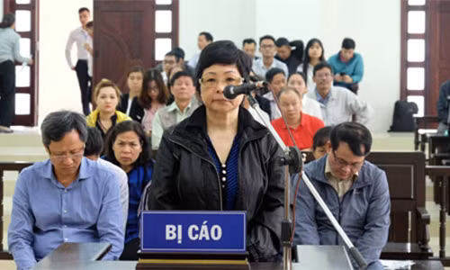 Bà Châu Thị Thu Nga tại phiên tòa phúc thẩm.