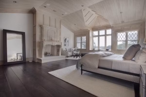 Phòng ngủ được thiết kế độc đáo.