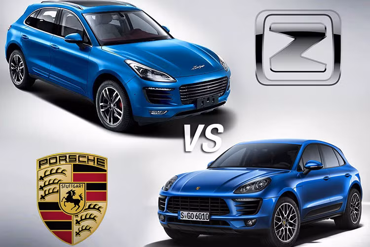 Mẫu xe Zotye SR9 Tàu nhái, trước đây gọi là SR8 có thể dễ dàng đánh lừa thị giác ngay từ cái nhìn đầu tiên với thiết kế tương tự mẫu xe Porsche Macan ở phía bên kia bờ Bắc Châu Âu. Thậm chí nếu nhìn kỹ một lần nữa có thể nhận ra sự tương đồng rất lớn về thiết kế giữa 2 mẫu xe này. 