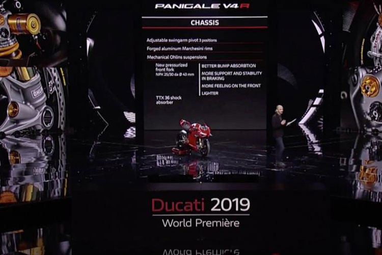 Kẹp phanh sau là loại Brembo P2/34. Bộ gắp đơn bằng nhôm kết hợp với bộ mâm hợp kim nhôm Marchesini siêu nhẹ cùng bộ lốp hiệu suất cao Pirelli Supercorsa SP cắt giảm một phần khối lượng cho xe.