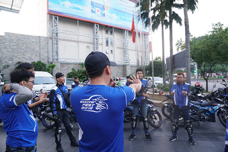 Với tinh thần "phấn khích đỉnh cao cùng tốc độ", mẫu xe máy côn tay Yamaha Exciter 150 2019 mới sẽ đồng hành cùng "biệt đội Adrenaline" gồm có 20 biker trong cộng đồng chơi xe Yamaha Exciter cả nước.