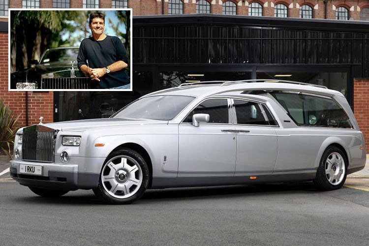 Chiếc siêu xe sang Rolls-Royce Phantom VII từng thuộc sở hữu của Simon Cowell - giám khảo chương trình tìm kiếm tài năng Britain's Got Talent hay X-Factor - đã được công ty dịch vụ tang lễ A W Lymn The Family Funeral Service thuê người biến thành xe tang siêu "sang chảnh".
