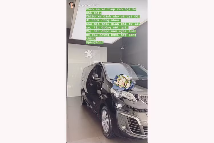 Chiếc MPV hạng sang Peugeot Traveller của Hà Hồ được thiết kế theo xu hướng thiết kế khoang nội thất rộng nhất phân khúc khi sở hữu kích thước tổng thể (Dài x Rộng x Cao) lần lượt là (5315 x 1935 x 1915)mm đối với phiên bản Luxury và (5315 x 1935 x 2030)mm (chiều cao sau khi gắn mui, nguyên bản chỉ 1915mm) đối với phiên bản Traveller Premium. Xe có chiều dài cơ sở 3.275 mm, cùng với khoảng sáng gầm xe 170 mm.