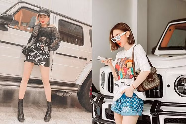 Mercedes-AMG G63 của Trang Nemo sở hữu biển số cặp "thần tài lớn, nhỏ" khá đẹp mắt, tăng thêm giá trị của chiếc "SUV vạn người mê". Xe sử dụng động cơ V8 dung tích 4 lít tăng áp kép cho công suất 577 mã lực và mô-men xoắn 850 Nm, đi cùng hộp số tự động 9 cấp.