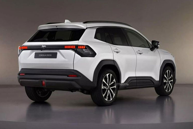 Toyota Corolla Cross 2027 sử dụng cụm đèn pha LED thanh mảnh và mặt ca-lăng tối giản, tạo cảm giác sắc sảo, hiện đại. Thân xe có nhiều nét tương đồng với mẫu C-HR, với nhiều đường gân thể thao nổi bật, trong khi phần đuôi xe vuông vức hơn nhằm tối ưu không gian thực dụng. Đèn hậu cũng được tái thiết kế theo hướng hiện đại.