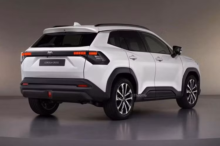 Toyota Corolla Cross 2027 sử dụng cụm đèn pha LED thanh mảnh và mặt ca-lăng tối giản, tạo cảm giác sắc sảo, hiện đại. Thân xe có nhiều nét tương đồng với mẫu C-HR, với nhiều đường gân thể thao nổi bật, trong khi phần đuôi xe vuông vức hơn nhằm tối ưu không gian thực dụng. Đèn hậu cũng được tái thiết kế theo hướng hiện đại.