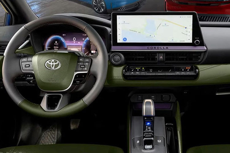 Không chỉ thay đổi ở ngoại thất, khoang cabin của Corolla Cross thế hệ mới cũng được kỳ vọng sẽ lột xác với loạt nâng cấp đáng giá. Màn hình trung tâm kích thước lớn hơn, giao diện mới cùng các tính năng kết nối tiên tiến có thể xuất hiện, đem lại trải nghiệm tiện nghi cho người dùng.