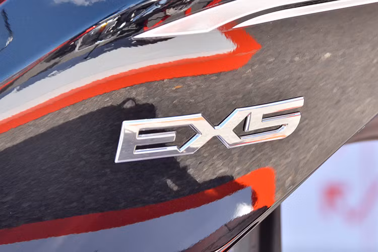 Đi kèm với màu sơn đặc biệt của phiên bản mới này, hãng xe máy Honda cũng đã trang bị cho xe bộ tem mới đơn giản nhưng sang trọng với logo Dream EX5 110 FI ở Honda được ddặt ở nhiều chi tiết thân xe. Ngoài ra, tay xách phía sau và vành đèn pha phía trước xe cũng được sơn đen toàn phần. chứ không được mạ crom bóng sáng như các phiên bản trước.