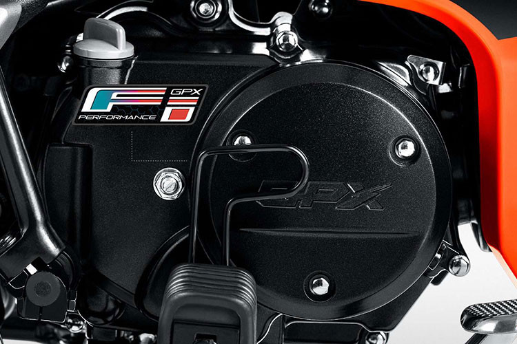 Sức mạnh xe đến từ loại động cơ đơn xy lanh, 4 thì, dung tích 110cc, công nghệ phun xăng điện tử GPX-Fi, đạt chuẩn khí thải ra môi trường Euro 4. 