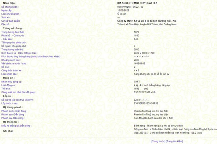 Như thông tin đã đưa, mẫu xe SUV Kia Sorento HEV 2023 tại Việt Nam được chia thành 2 phiên bản là dẫn động 1 cầu (4x2) và dẫn động 4 bánh (4x4). Đồng thời, xe sẽ được THACO lắp ráp tại Việt Nam, tương tự các phiên bản dùng động cơ xăng và diesel còn lại của dòng SUV hạng trung này. 