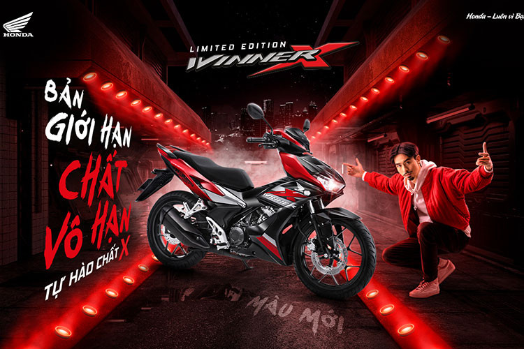 Honda Việt Nam cho biết phiên bản giới hạn của Honda Winner X sẽ chính thức được bán ra tại hệ thống cửa hàng HEAD trên toàn quốc từ ngày 7/4 tới đây. Giá xe Honda Winner X 2021 bán ra từ 45,99 triệu cho bản phanh thường và 48,99 triệu đồng cho bản phanh ABS.