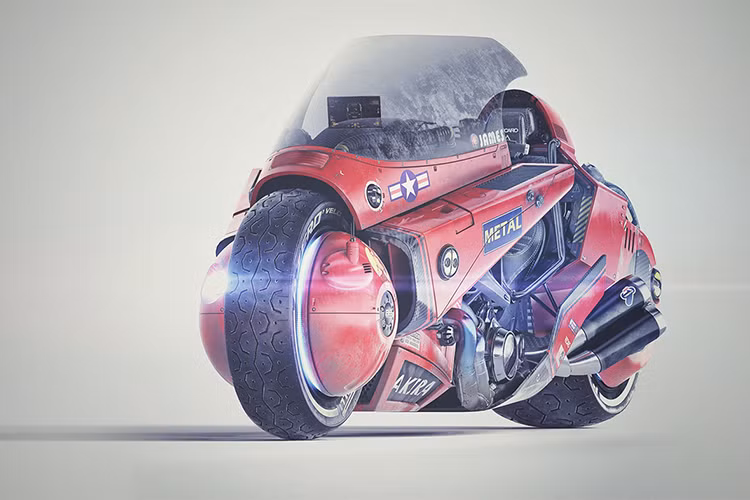 AKIRA Bike - sieu moto do khung phong cach 