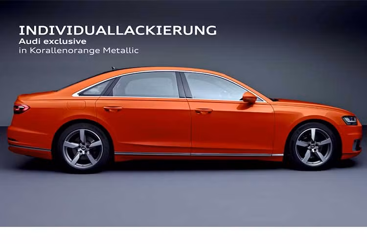 Một video quảng cáo mới được phát hành bởi kênh Youtube của Audi Đức (Audi Deutschland) cho thấy một số trang bị mới trên mẫu xe sang Audi A8, chẳng hạn như bộ mâm hợp kim Audi Sport 05 chấu có kích thước 19 inch khi các khách hàng chi thêm 2.500 Euro (khoảng 67 triệu đồng).