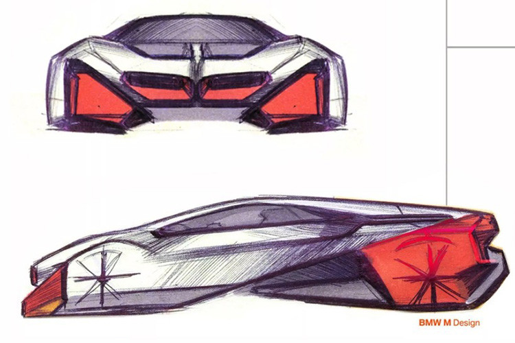 Vòm mui và cửa cánh bướm dường như được chuyển từ đàn anh i8, mặc dù hông xe được bổ sung thêm các hốc gió mới. Phần đuôi xe chịu ảnh hưởng lớn từ mẫu concept nổi bật với đèn hậu mỏng, biểu tượng BMW đối xứng lấy cảm hứng từ M1 và nắp động cơ chai làm 3 khe. 
