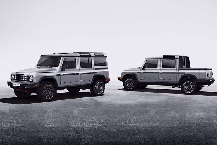 Ineos là một hãng xe start-up tại Anh quốc được ra đời vào năm 2017. Grenadier là mẫu xe bán tải đầu tiên của hãng và dự kiến sẽ được ra mắt vào tháng 3 năm sau. Ineos Grenadier được đánh giá là một mẫu xe off-road cứng cáp và có khả năng vượt địa hình đáng gờm. Ngoài ra, ưu điểm của mẫu xe này còn nằm ở sức tải hàng lên tới 1 tấn, sức kéo 3,5 tấn và sức tải trọng mái 150 kg.