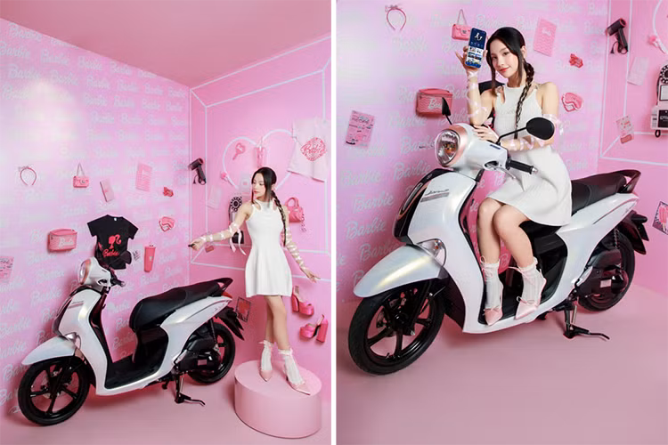 Hot girl Ceri Thu Ha do dang xe tay ga Yamaha Janus-Hinh-3