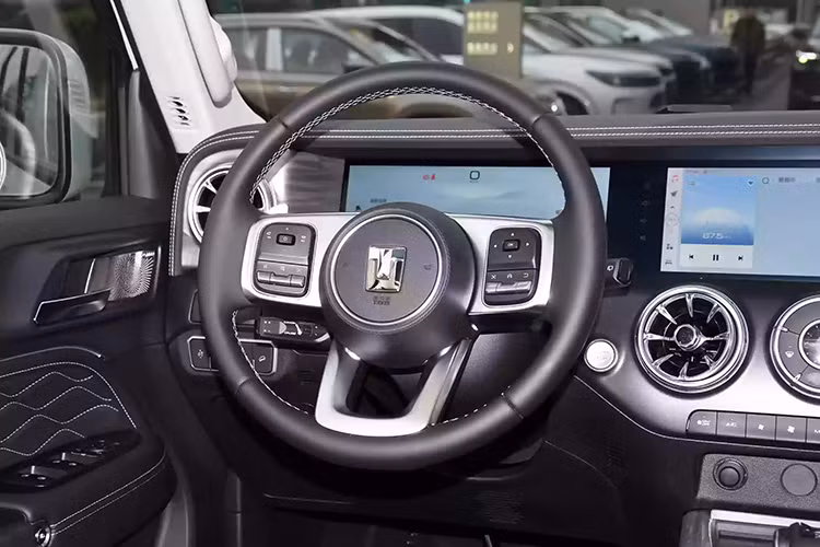 Nhiều chi tiết trên xe thiết kế tương tự xe sang Mercedes-Benz. Xe cũng có hệ thống âm thanh 8 loa Infinity. Cần số điện tử, phanh đỗ điện tử, cùng các tiện nghi cao cấp khác. Mẫu xe này cũng tích hợp kết nối Apple CarPlay và Android Auto, đi kèm gói công nghệ an toàn ADAS, gồm các tính năng như cảnh báo tiền va chạm và hỗ trợ giữ làn đường.