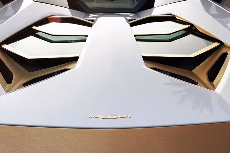 Được biết, hãng độ Maatouk Design London đã dày công để tạo ra chiếc Lamborghini Aventador LP700-4 Roadster National Day Golden Limited Edition độc nhất vô nhị nhằm thỏa mãn kỳ vọng của vị khách hàng giàu có xứ Dubai.