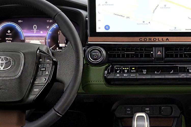 Về nội thất, khoang cabin của Toyota Corolla 2026 dự kiến sẽ được nâng cấp khá nhiều. Xe sẽ có màn hình giải trí lớn hơn, cùng với đó là hàng loạt tính năng hỗ trợ lái như ADAS.