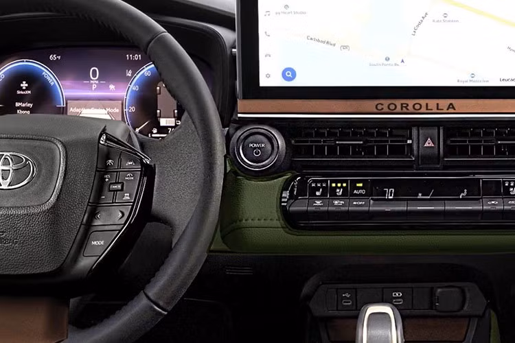 Về nội thất, khoang cabin của Toyota Corolla 2026 dự kiến sẽ được nâng cấp khá nhiều. Xe sẽ có màn hình giải trí lớn hơn, cùng với đó là hàng loạt tính năng hỗ trợ lái như ADAS.