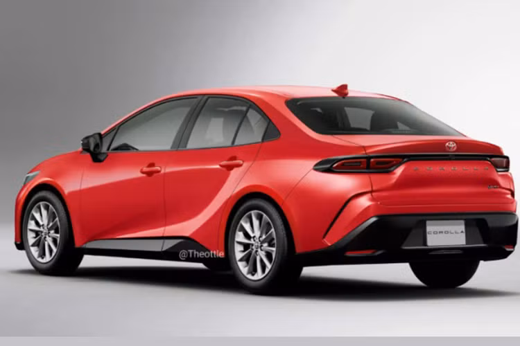 Toyota Corolla thế hệ mới sẽ sở hữu thiết kế cá tính với phần đầu xe được làm theo phong cách cá mập đầu búa đặc trưng. Xe có lưới tản nhiệt thanh mảnh hơn, đi cùng cụm đèn pha kéo dài và các hốc hút gió thể thao, sắc nét hơn.