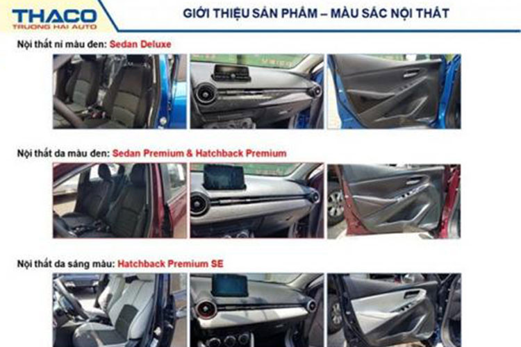Ngoài ra, trang bị cho xe còn có hệ thống Mazda Connect 6 loa, điều hòa tự động, hệ thống kiểm soát hành trình, lẫy chuyển số trên vô lăng, ăng-ten vây cá mập và 6 túi khí. Riêng 2 bản của Mazda2 Hatchback 2018 không có hệ thống cảnh báo chống trộm như Mazda2 Sedan.