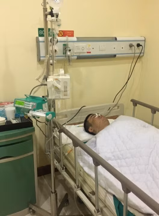 Đỗ Hoàng Quân mới được phẫu thuật cách đây ít ngày.