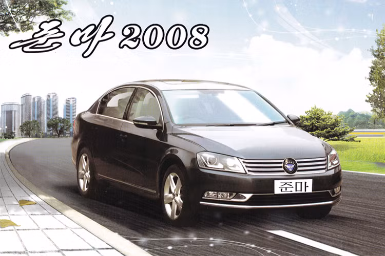 Chiếc sedan có tản nhiệt hơi giống xe Volkswagen này có giá khoảng 1,79 triệu won (tương đương 215 USD với người Triều Tiên nhưng nó lại có mức giá lên tới 17.900 USD với người nước ngoài)