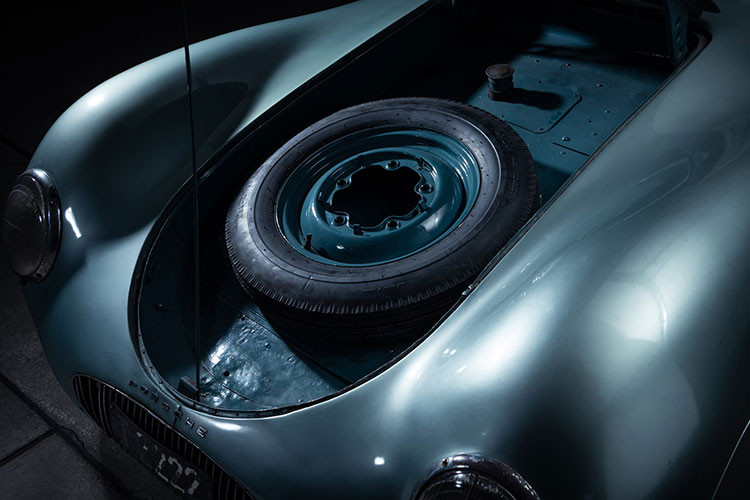 Chính ông Ferry Porsche đã gắn hàng chữ nổi “PORSCHE” ở phía trước khi ông ấy đi đăng ký chiếc xe ở Áo. Trong năm 1947, chiếc xe đã được phục chế bởi Battista “Pinin” Farina trẻ tuổi và gần một năm sau đó, chiếc Type 64 đã được trưng bày bên cạnh Porsche 356 hẵng còn mới thời đó.