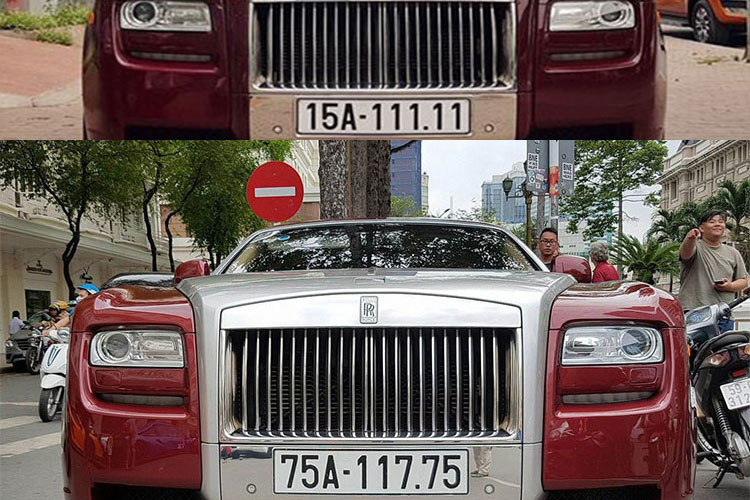 Mới đây, chiếc siêu xe sang Rolls-Royce Ghost Series I này từng mang biển "ngũ quý 1" và được rao bán với giá hơn 11 tỷ đồng tại Hà Nội bất ngờ xuất hiện trên đường phố Sài Gòn. Nhưng thay vì được đeo biển số 15 (Hải Phòng), siêu xe này nhập tịch vào xứ Huế với biển số 75.