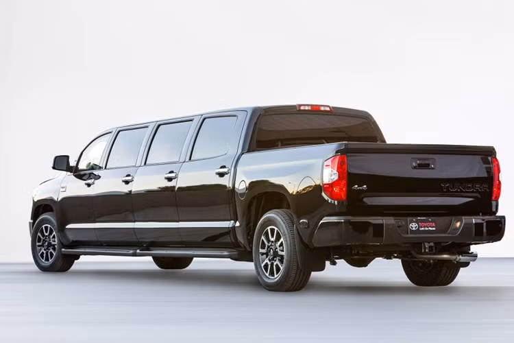 Từ bản gốc, Toyota bổ sung thêm cửa và bậc lên xuống cho Tundra. Tổng cộng, Tundrasine limousine có đến 8 cửa độc lập ở hai bên thành xe.