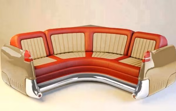 Ghế sofa làm từ ôtô cũng đang được rất nhiều khách hàng ưa chuộng. 