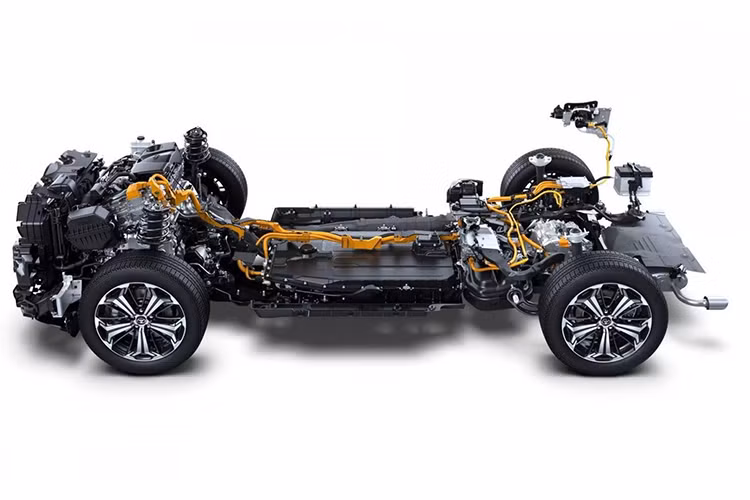 Sức mạnh được gửi đến các bánh xe thông qua hệ dẫn động 4 bánh E-Four Electronic 4x4 cho phép phân bổ mô-men xoắn từ cầu trước đến sau theo tỷ lệ, từ 100:00 đến 20:80. Suzuki cho biết Across có khả năng di chuyển điện hoàn toàn trong phạm vi 75km và tốc độ tới đa lên 180 km/h. Lượng khí thải CO2 được đánh giá ở mức 22 g/km.