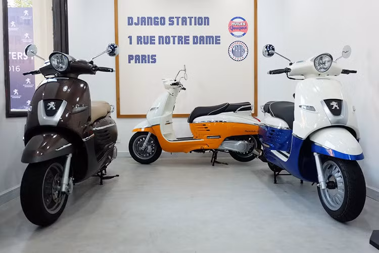 Peugeot Django thừa hưởng những tinh hoa từ S55 - biểu tượng của sự phóng khoáng và tính thanh lịch đậm chất Pháp và được xem là đối thủ trực tiếp của mẫu xe tay ga Vespa Primavera 125 của thương hiệu xe Ý, Piaggio tại thị trường Việt Nam. 