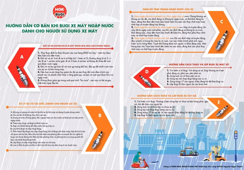 NGK dien tap “giai cuu” bugi cho xe may bi ngap nuoc o Ha Noi-Hinh-3